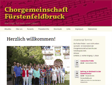 Tablet Screenshot of chorgemeinschaft-ffb.de